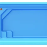 استخر فایبرگلاس مدل سولدا ( ابعاد ۳×8 و عمق ۰.۹–۱.۶ متر)