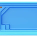 استخر فایبرگلاس مدل سولدا ( ابعاد ۳×9 و عمق ۰.۹–۱.۶ متر)