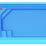 استخر فایبرگلاس مدل سولدا ( ابعاد ۳×10 و عمق ۰.۹–۱.۶ متر)