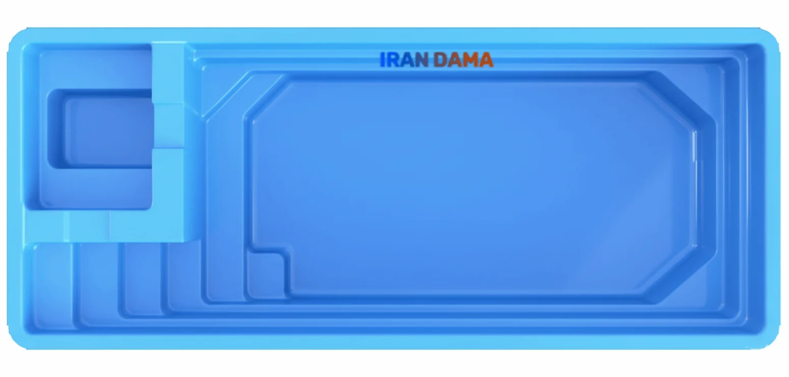 استخر فایبرگلاس تیام 3×8 نصب و ساخت تخصصی توسط ایران دما