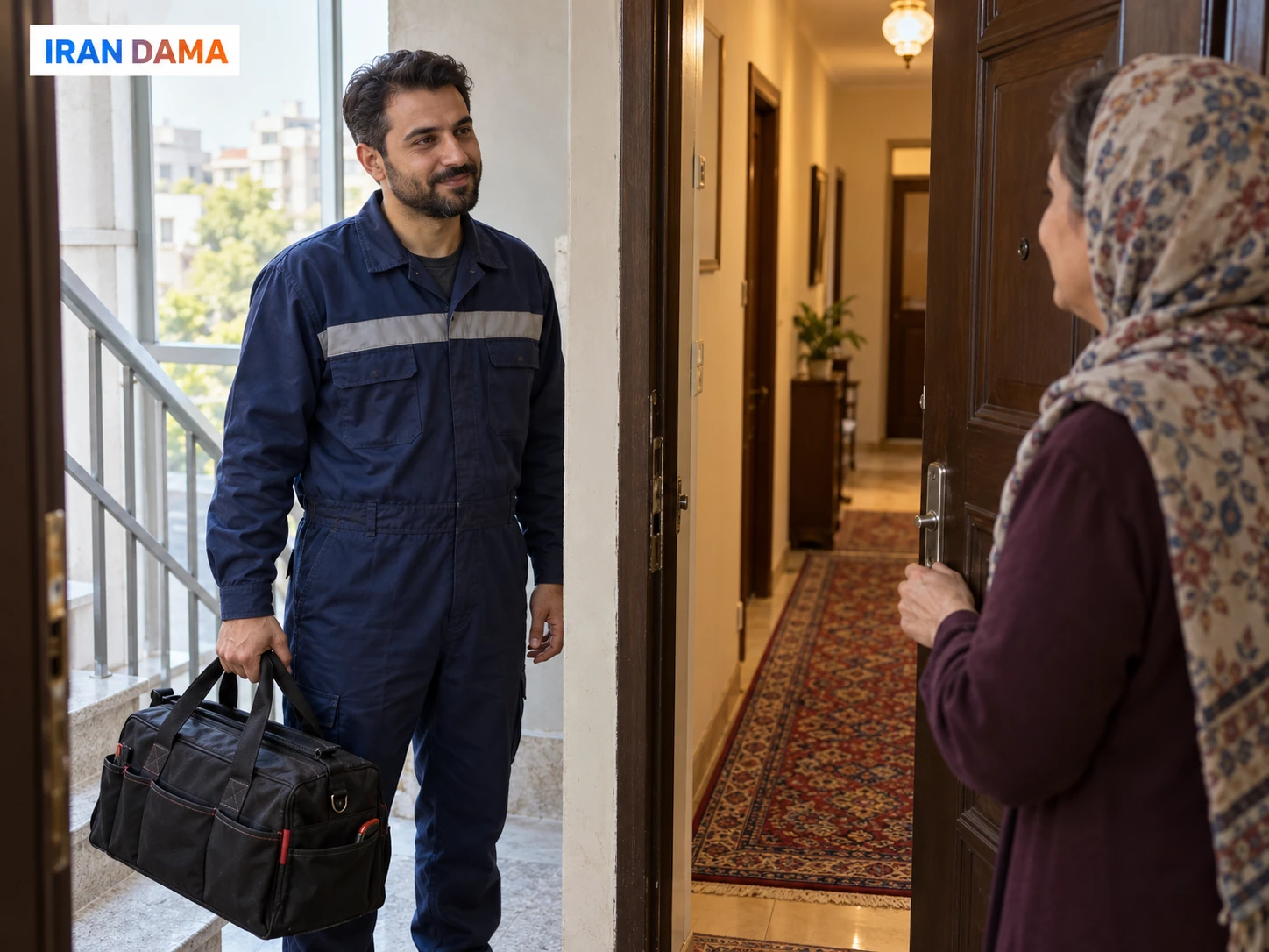 اعزام تعمیرکار پکیج در رشت؛ رسیدن تکنسین ایران دما به محل با کیف ابزار